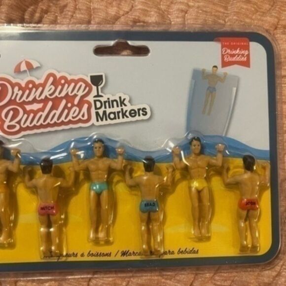 Drinking buddies bridal bridesmaid games nwt drink markers - Picture 1 of 2
